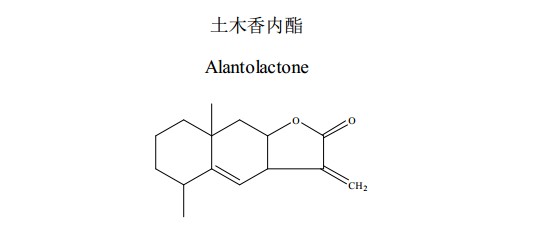 土木香内酯中药化学对照品分子结构图