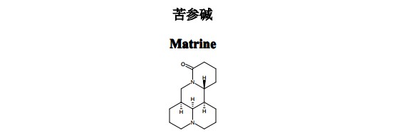 苦参碱中药化学对照品分子结构图