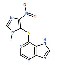 硫唑嘌呤分子结构图