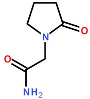 乙酰胺吡咯烷酮分子结构图