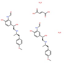 富马酸福莫特罗分子结构图