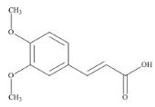 (E)-3,4-二甲氧基肉桂酸标准品
