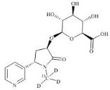 trans-3'-Hydroxy Cotinine-13C-d3 O-Glucuronide