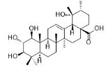 1β,2α,3β,19α-四羟基-12-乌苏烯-28-酸标准品