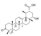 22α-Hydroxy-3-oxo-12-ursen-30-oic acid标准品