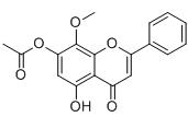 5-羟基-7-乙酰氧基-8-甲氧基黄酮标准品