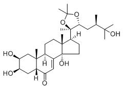 (2β,3β,5β,22R,24R)-2,3,14,25-四羟基-20,22-[亚异丙基二(氧基)]-麦角甾-7-烯-6-酮标准品